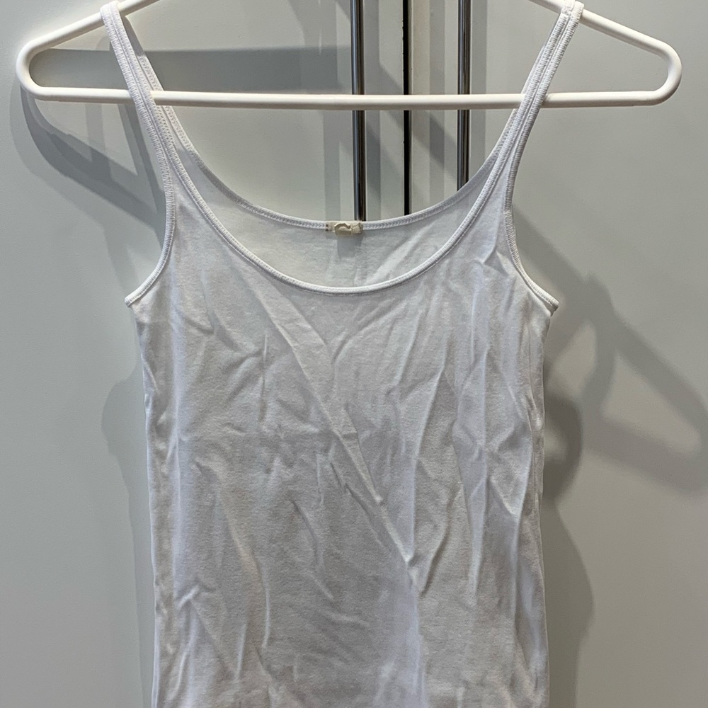 white tank top